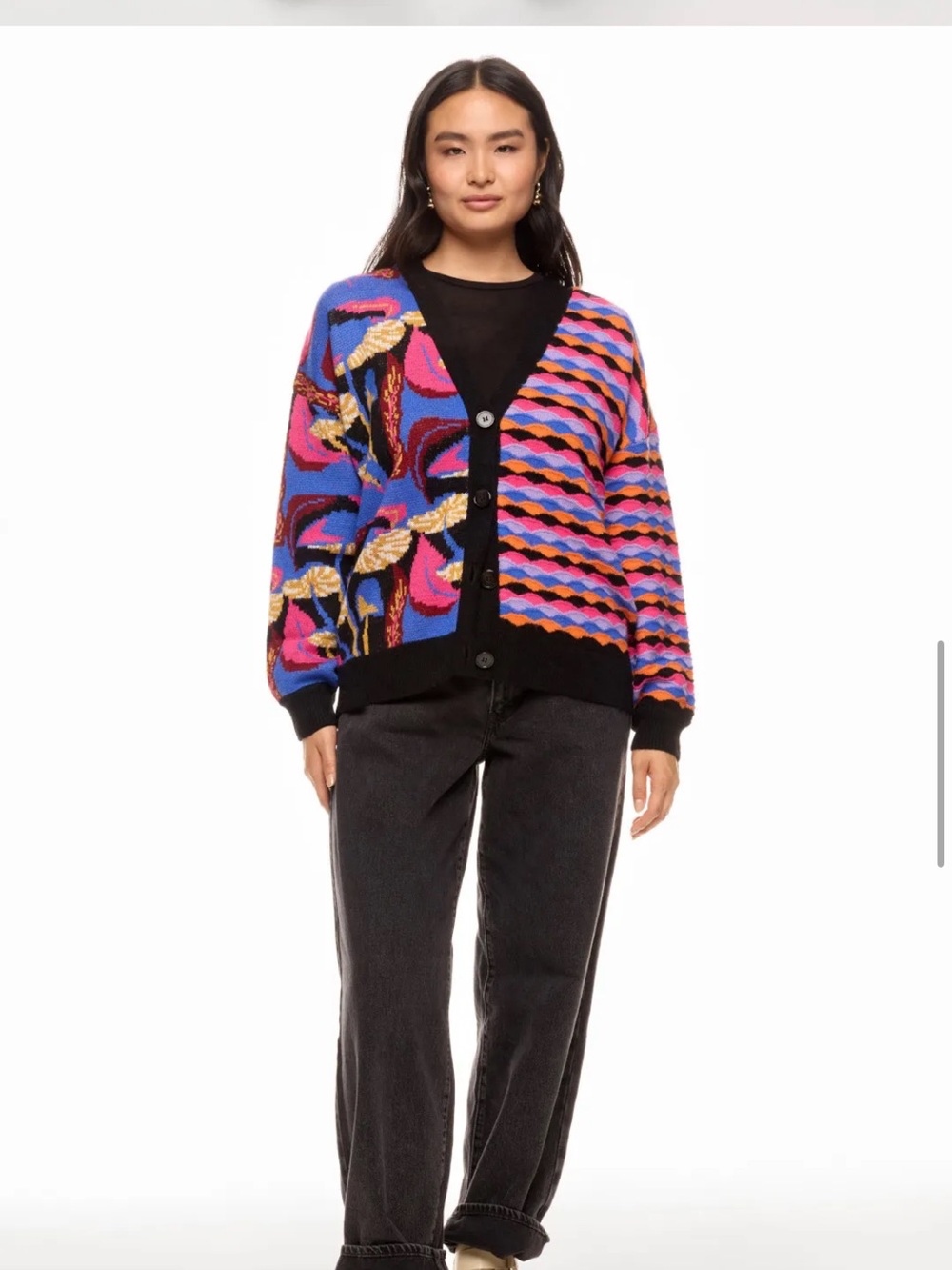 FARM Rio Mixed Mushrooms Funky Knit Cardigan - Picture 5 of 12